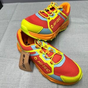 Hi-Tec Geo Dynamite Trail Low Mens 9.5 Fiesta Multi Color Sneakers CH80201M-RZ